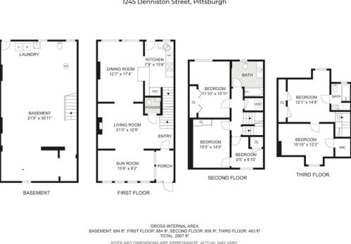 1245 Denniston St, Pittsburgh PA  15217-1328 exterior