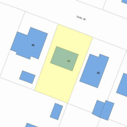 64 Carl St, Newton MA 02461-1906 plot plan