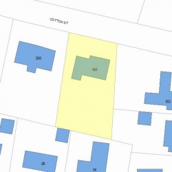 192 Cotton St, Newton MA 02458-2642 plot plan