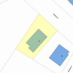 46 Homer St, Newton MA 02459-1517 plot plan