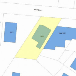 1158 Beacon St, Newton MA 02461-1103 plot plan