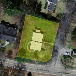63 Gould Rd, Newton MA  02468-2142 aerial view