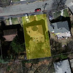 154 Oliver Rd, Newton MA  02468-2321 aerial view