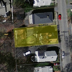 15 Clarendon St, Newton MA  02460-2020 aerial view