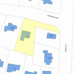 10 Farmington Rd, Newton MA 02465-1107 plot plan
