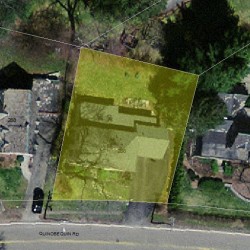 286 Quinobequin Rd, Newton MA 02468-1816 aerial view