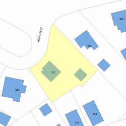 382 Wolcott St, Newton MA 02466-1533 plot plan