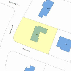 442 Chestnut St, Newton MA 02468-1006 plot plan