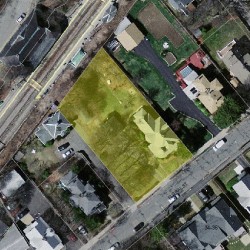 33 Floral St, Newton MA 02461-1246 aerial view
