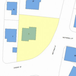 5 Cheney St, Newton MA 02464-1403 plot plan