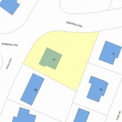 44 Gould Rd, Newton MA  02468-2141 plot plan