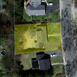 64 Ferncroft Rd, Newton MA 02468-1214 aerial view