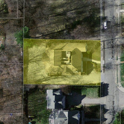 35 Morseland Ave, Newton MA  02459-1151 aerial view