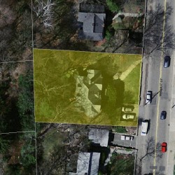 613 Walnut St, Newton MA 02460-2466 aerial view