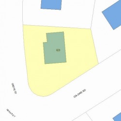 620 Grove St, Newton MA 02462-1317 plot plan