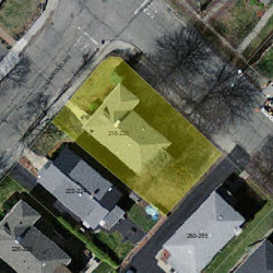 218 Linwood Ave, Newton MA 02460-1459 aerial view