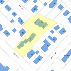 238 Nevada St, Newton MA 02460-1258 plot plan