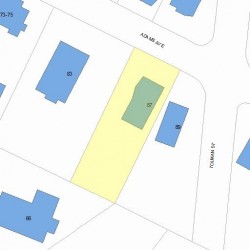 87 Adams Ave, Newton MA 02465-1001 plot plan