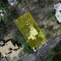 33 Wallace St, Newton MA 02461-1921 aerial view