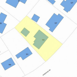 143 Commonwealth Ave, Newton MA  02459 plot plan