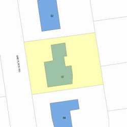 58 Greylock Rd, Newton MA 02465-2704 plot plan