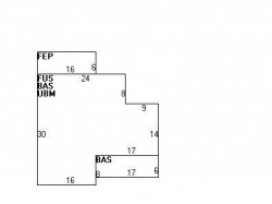 51 Clinton St, Newton MA  02458-1231 floor plan
