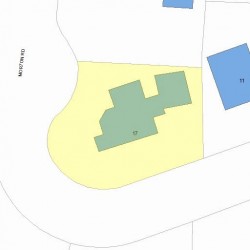 17 Morton Rd, Newton MA 02459-1045 plot plan