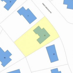 15 Great Meadow Rd, Newton MA 02459-2713 plot plan