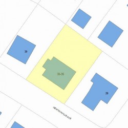 35 Newtonville Ave, Newton MA 02458-1900 plot plan