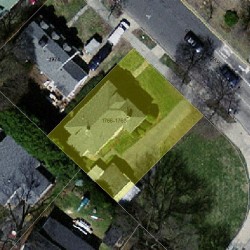 1768 Commonwealth Ave, Newton MA  02466-2905 aerial view