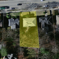 540 Commonwealth Ave, Newton MA  02459-1634 aerial view