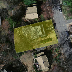 7 Dexter Rd, Newton MA  02460-2317 aerial view