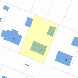 16 King St, Newton MA 02466-1204 plot plan