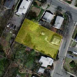 7 Sheridan St, Newton MA 02465-1035 aerial view