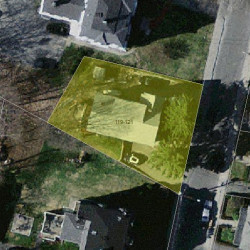 119 Jewett St, Newton MA 02458-1543 aerial view