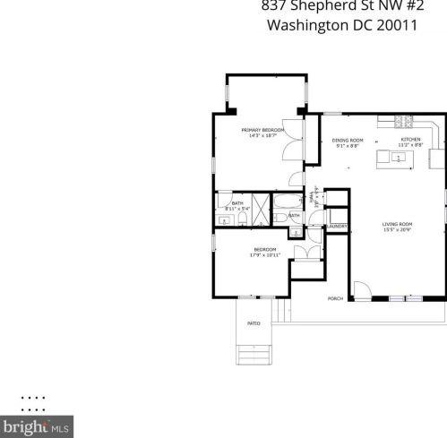 837 Shepherd St, Washington DC  20011-5822 exterior