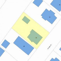 85 Floral St, Newton MA 02461-1543 plot plan