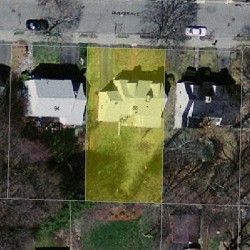 88 Parker Ave, Newton MA  02461-1815 aerial view