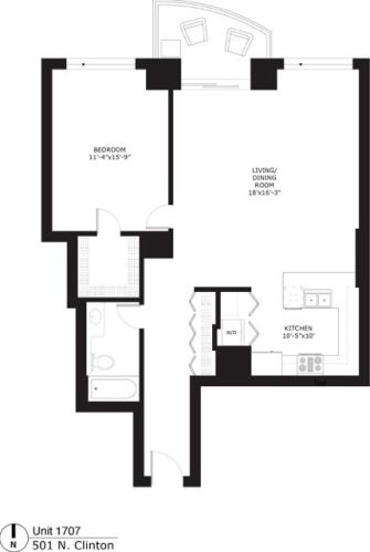 501 Clinton St, Chicago IL 60607-3801 exterior