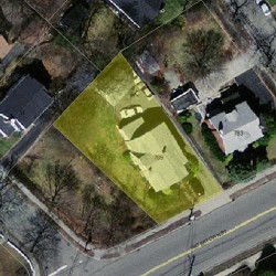 789 Watertown St, Newton MA 02465-2107 aerial view