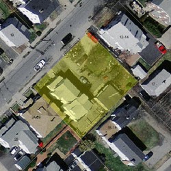 20 Clinton St, Newton MA  02458-1212 aerial view