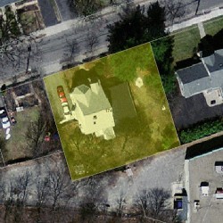 174 Webster St, Newton MA 02465-1848 aerial view