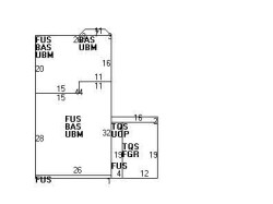 77 Cloverdale Rd, Newton MA 02461-1810 floor plan