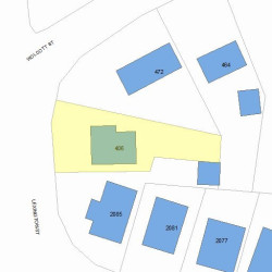 406 Lexington St, Newton MA 02466-1525 plot plan