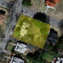 22 Carver Rd, Newton MA 02461-1008 aerial view