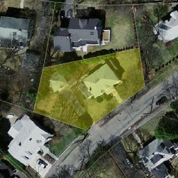 93 Carlton Rd, Newton MA  02468-1915 aerial view