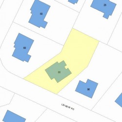 88 Levbert Rd, Newton MA 02459-3063 plot plan