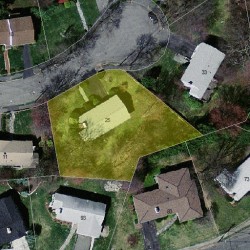 25 Cannon St, Newton MA  02461-2115 aerial view