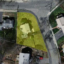 49 Fordham Rd, Newton MA 02465-1208 aerial view