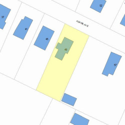 49 Adams Ave, Newton MA 02465-1001 plot plan